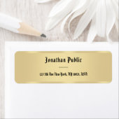 Faux Gold Old Style-tekstscript Sjabloon legant Etiket (Insitu)