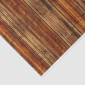 Faux Gold Oranje Rustige houten achtergrond ontkop Tissuepapier (Detail)