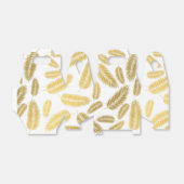 Faux Gold Palm Leaves Pattern Bedankdoosjes (Uitgevouwen)