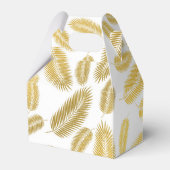 Faux Gold Palm Leaves Pattern Bedankdoosjes (Voorkant Zijde)