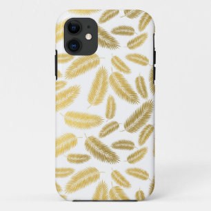 Faux Gold Palm Leaves Pattern Case-Mate iPhone Case