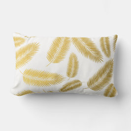 Faux Gold Palm Leaves Pattern Kussen