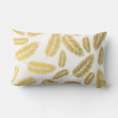 Faux Gold Palm Leaves Pattern Kussen (Achterkant)