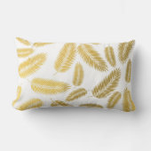 Faux Gold Palm Leaves Pattern Kussen (Voorkant)