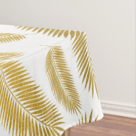 Faux Gold Palm Leaves Pattern Tafelkleed