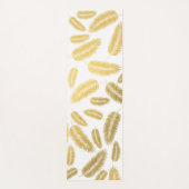 Faux Gold Palm Leaves Pattern Yogamat (Voorkant)
