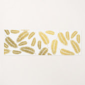 Faux Gold Palm Leaves Pattern Yogamat (Voorkant (horizontaal))