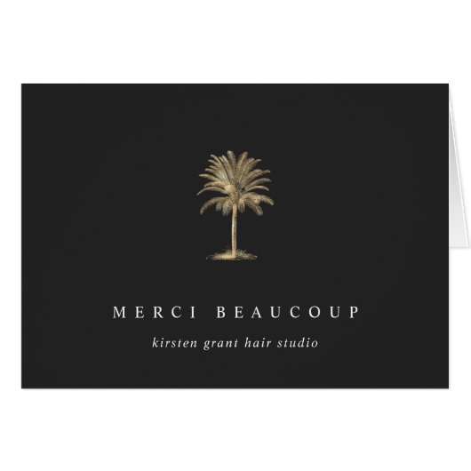 Faux Gold Palm Tree-Logo (Voorkant Horizontaal)