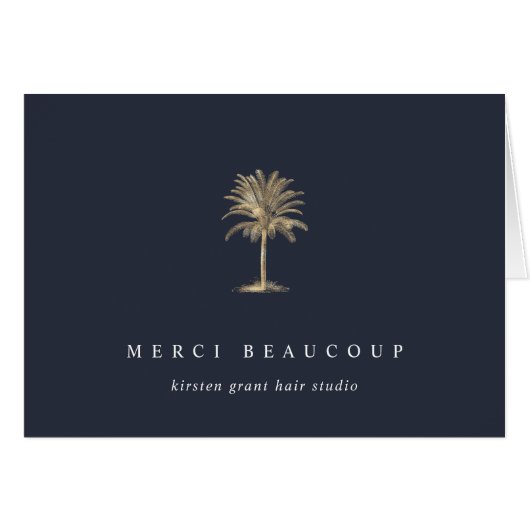 Faux Gold Palm Tree-Logo (Voorkant Horizontaal)