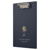 Faux Gold Palm Tree Logo Klembord (Links)