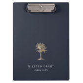 Faux Gold Palm Tree Logo Klembord (Voorkant)