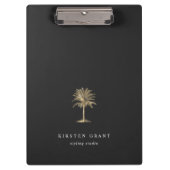 Faux Gold Palm Tree Logo Klembord (Voorkant)