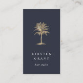 Faux Gold Palm Tree Logo Visitekaartje (Voorkant)