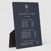 Faux Gold Palm Tree Pricing/Services-scherm Fotoplaat (Zijkant)