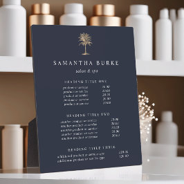 Faux Gold Palm Tree Pricing/Services-scherm Fotoplaat