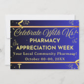 Faux Gold Pharmacy Appreciation Wenskaart Feestdagenkaart (Voorkant)