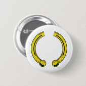 Faux Gold Piecing Ronde Button 5,7 Cm (Voorkant /achterkant)