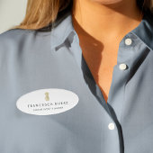 Faux Gold Pineappel Naambadge