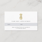 Faux Gold Pineapple Appointle Kaarten Afsprakenkaartje (Voorkant)