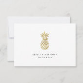 Faux Gold Pineapple Cadeaubon (Voorkant)