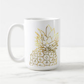Faux Gold Pineapple Coffee Mok (Links)