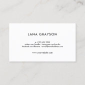 Faux Gold Pineapple en groene reuzenroze Visitekaartje (Achterkant)