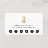 Faux Gold Pineapple Loyalty-Kaarten Klantenkaartje (Voorkant)