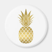 Faux Gold Pineapple Magnet (Voorkant)