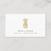Faux Gold Pineapple Reference Kaart (Voorkant)