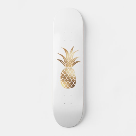 Faux Gold Pineapple Skateboard (Voorkant)