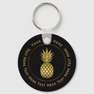 Faux Gold Pineapple Sleutelhanger