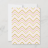 Faux Gold Pink Twinkle Twinkle Little Star Baby Kaart (Achterkant)