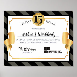 Faux Gold: prijs voor universele werknemers Poster