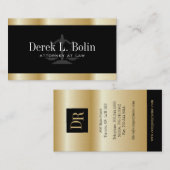 "Faux Gold" Professional Attorney Visitekaartjes (Voorkant / Achterkant)