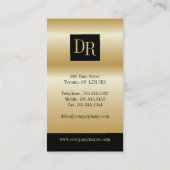 "Faux Gold" Professional Attorney Visitekaartjes (Achterkant)