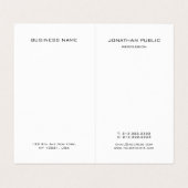 Faux Gold Professional Elegant modern monogram Visitekaartje (Binnenkant ongevouwen)