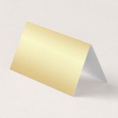 Faux Gold Professional Modern Elegant Sjabloon Visitekaartje (Achterkant)