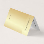 Faux Gold Professional Modern Elegant Sjabloon Visitekaartje (Voorkant)