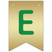 Faux Gold Red Green Merry kerst Vlaggetjes (Tweede vlag)