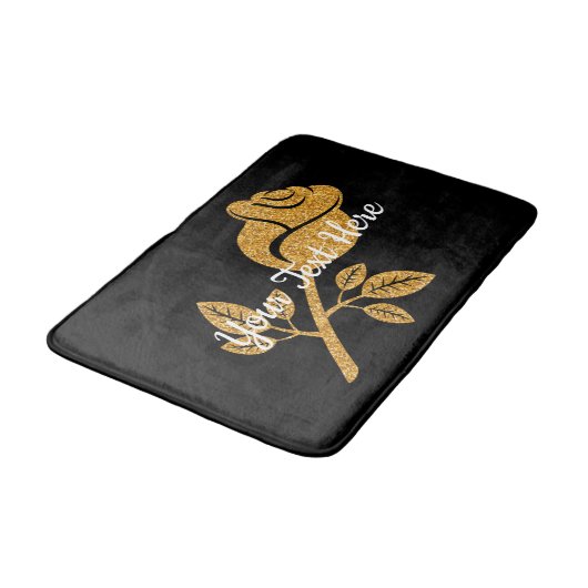 FAUX Gold Roos Badmat (Gekanteld)