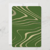 Faux Gold Safari Elephant Baby shower Kaart (Achterkant)