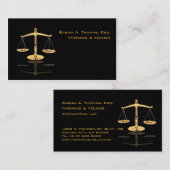 FAUX GOLD SCALE/ATTORNEY/DIY BACKGROUOND VISITEKAARTJE (Voorkant / Achterkant)