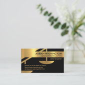 Faux Gold Scale of Justice Legal Attorney Visitekaartje (Staand voorkant)
