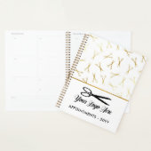 Faux Gold Schaar Logo Stylist Afspraak Planner (Display)