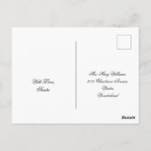 Faux Gold Script met prettig kerstfeest Briefkaart (Achterkant)