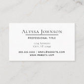 Faux Gold Seal Turquoise Blue Green Wereldbol Visitekaartje (Achterkant)