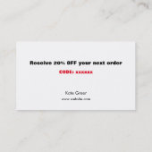 Faux Gold Sequin Black en White Striped Coupon 2 (Achterkant)