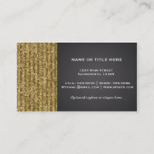 Faux Gold Sequin Sparkle Glamor Chic Lips Beauty Visitekaartje (Achterkant)