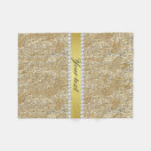 Faux Gold Sequins en Diamonds Fleece Deken (Voorkant (Horizontaal))