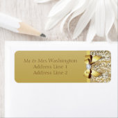 Faux Gold Sequins Gouden Boog en Diamant Etiket (Insitu)